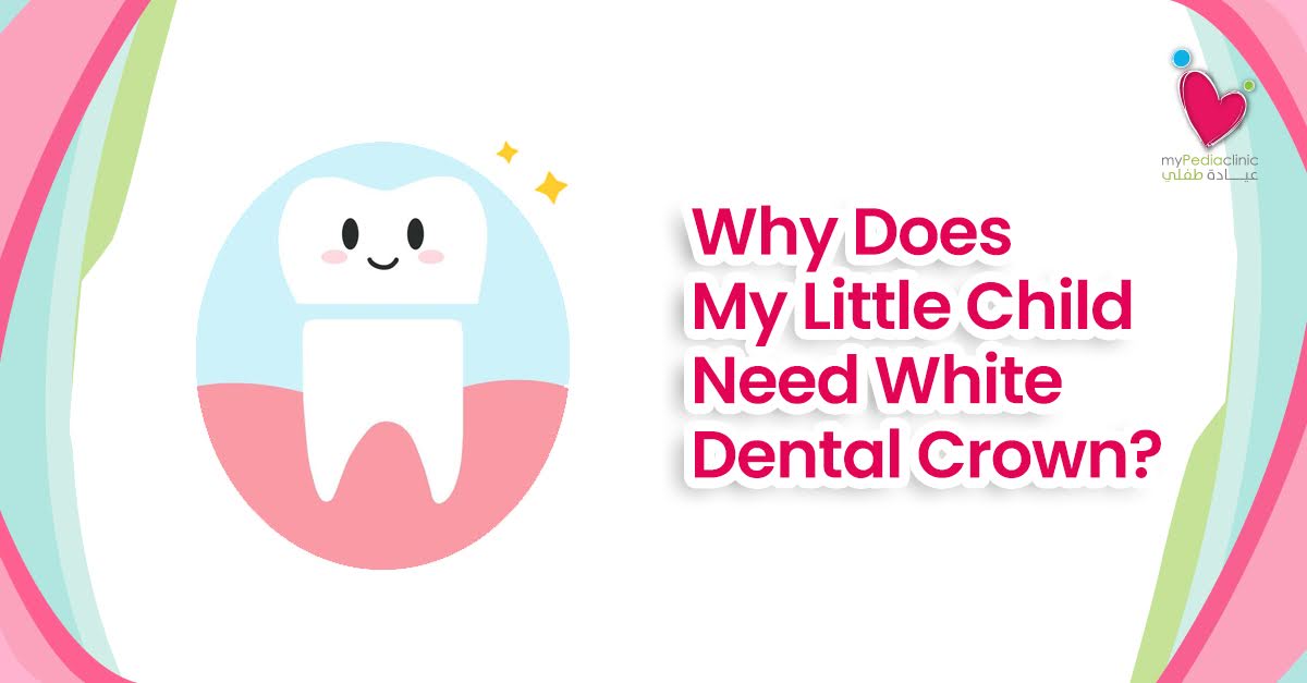 little child need white dental crown